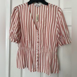 NWT Madewell peplum top